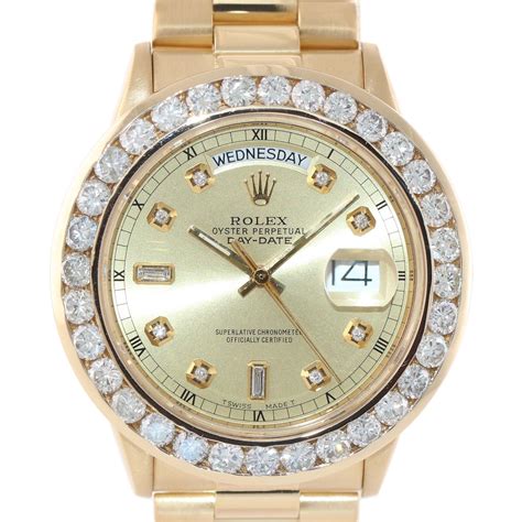 rolex presidential diamond bezel price